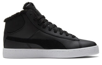 1948 Mid Lfur Mid-Top Fleece Lined Casual Skate Shoes Unisex Black