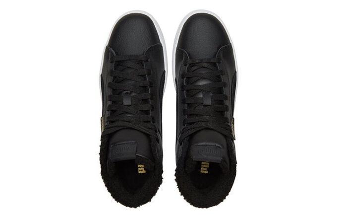 1948 Mid Lfur Mid-Top Fleece Lined Casual Skate Shoes Unisex Black