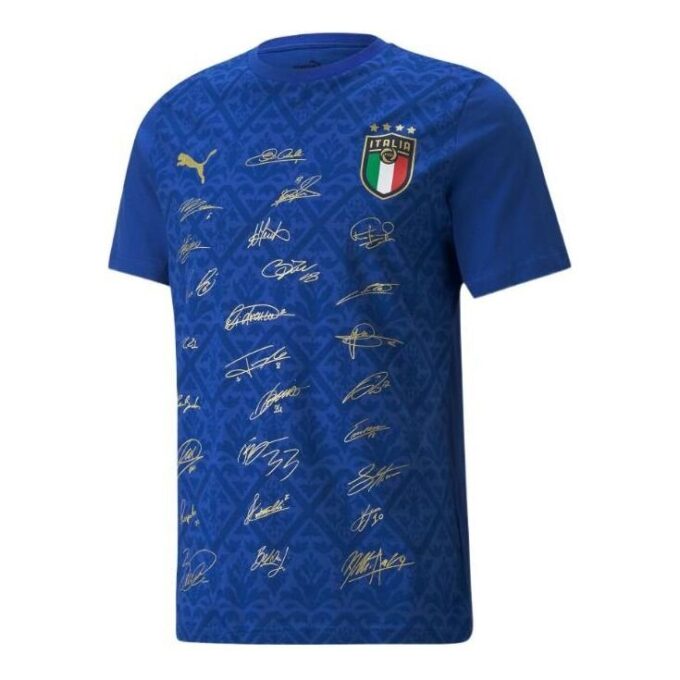 2021-2022 Italy Signature Winner T-Shirt “Blue”