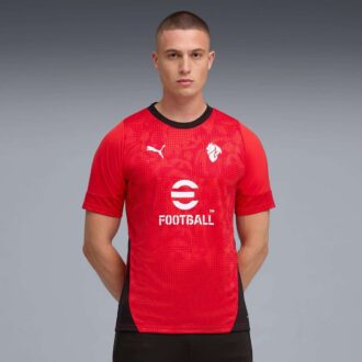 AC Milan Men Long Sleeve Soccer Training Jersey