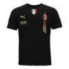 AC Milan Official Italian Champions T-Shirt “Black”