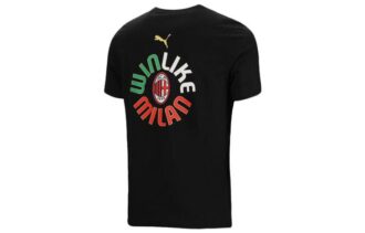 AC Milan Official Italian Champions T-Shirt “Black”