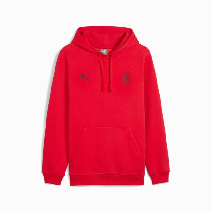 AC Milan Soccer Essentials Men Fleece Soccer Hoodie AC Milan Soccer Essentials Men Fleece Soccer Hoodie
