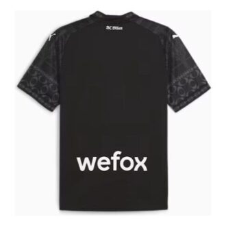 Ac Milan X Pleasures Men”s Authentic Football Jersey “Black White”