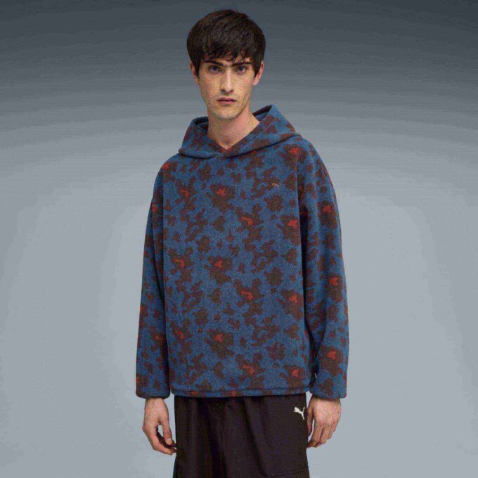 All-Over-Print Men Patterned Fleece Hoodie All-Over-Print Men Patterned Fleece Hoodie