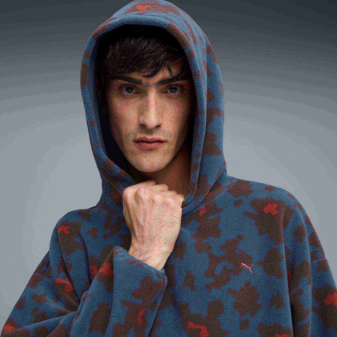 All-Over-Print Men Patterned Fleece Hoodie All-Over-Print Men Patterned Fleece Hoodie