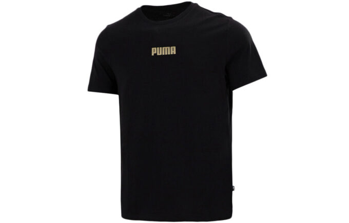 Alphabet Printing Casual Sports Short Sleeve Black