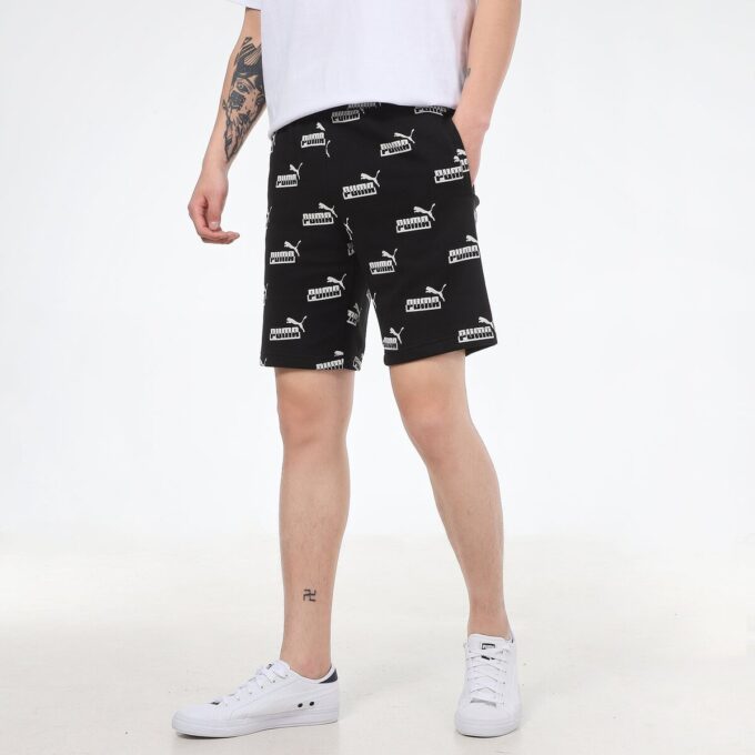 Amplified 9″ Short “Black White”