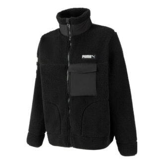 Art Of Sherpa Zip Jacket “Black”