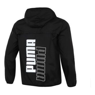 Athleisure Casual Sports Windproof Running Woven Jacket Black