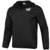 Athleisure Casual Sports Windproof Running Woven Jacket Black