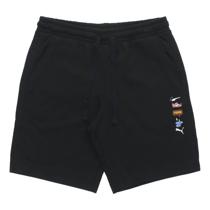 Awareness Athleisure Casual Sports Drawstring Breathable Shorts Black