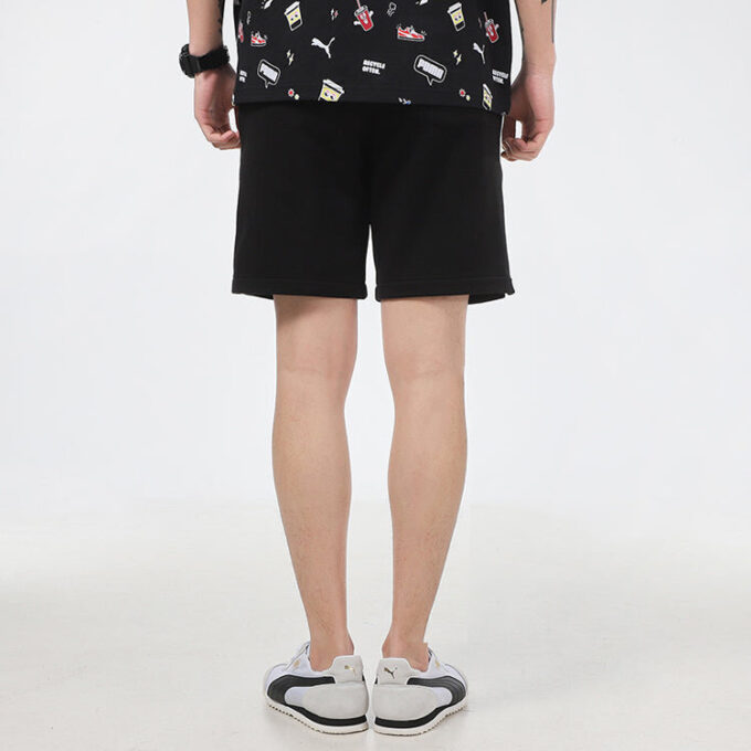 Awareness Athleisure Casual Sports Drawstring Breathable Shorts Black