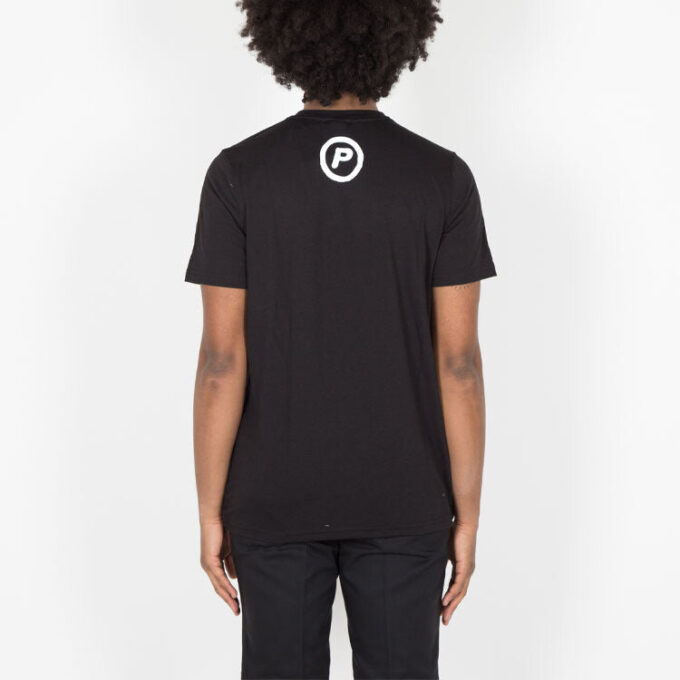 Back P Short Sleeve Men”s Basketball Tee “Black White”