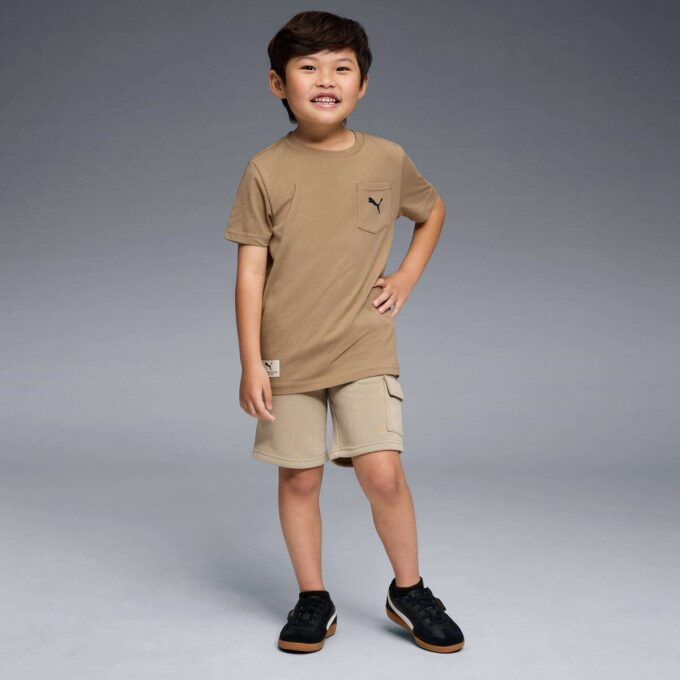 Basics Big Kids’ Fleece Cargo Shorts Basics Big Kids’ Fleece Cargo Shorts