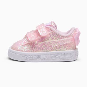Basket Bow Metallic Toddlers’ Easy On Sneakers