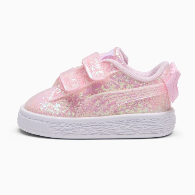 Basket Bow Metallic Toddlers’ Easy On Sneakers Basket Bow Metallic Toddlers’ Easy On Sneakers