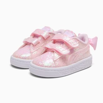 Basket Bow Metallic Toddlers’ Easy On Sneakers