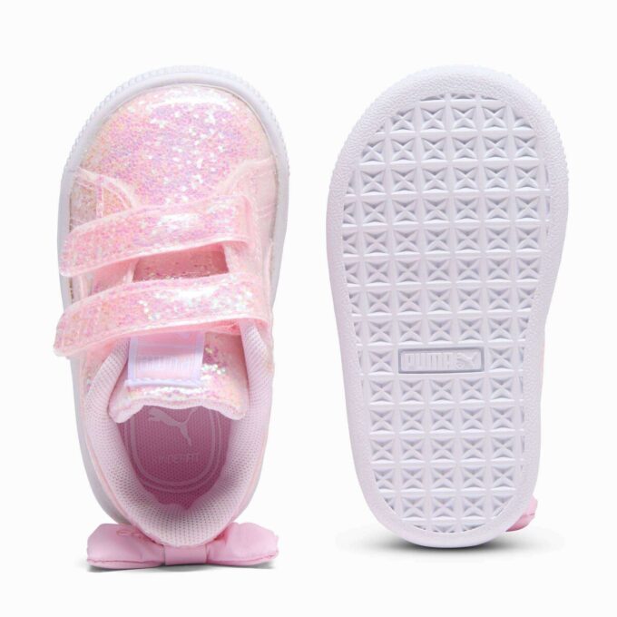 Basket Bow Metallic Toddlers’ Easy On Sneakers Basket Bow Metallic Toddlers’ Easy On Sneakers