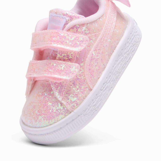 Basket Bow Metallic Toddlers’ Easy On Sneakers Basket Bow Metallic Toddlers’ Easy On Sneakers