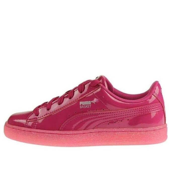 Basket Patent Iced Glit Leisure Board Shoes K Pink