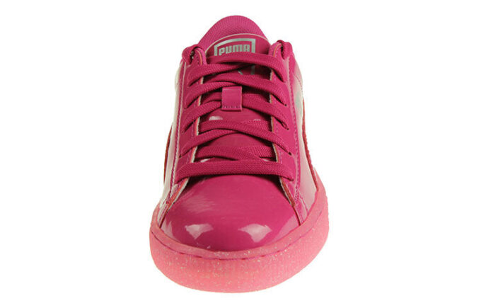Basket Patent Iced Glit Leisure Board Shoes K Pink