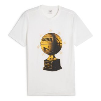 Basketball Graphic T-shirt “White”