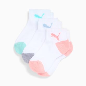 Big Kids’ Half-Terry Quarter Crew Socks (3 Pairs)