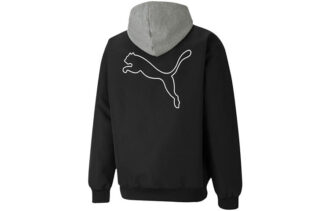 Block Hoodied Jacket “Black White Grey”