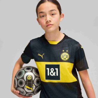 Borussia Dortmund 24/25 Big Kids’ Replica Away Soccer Jersey