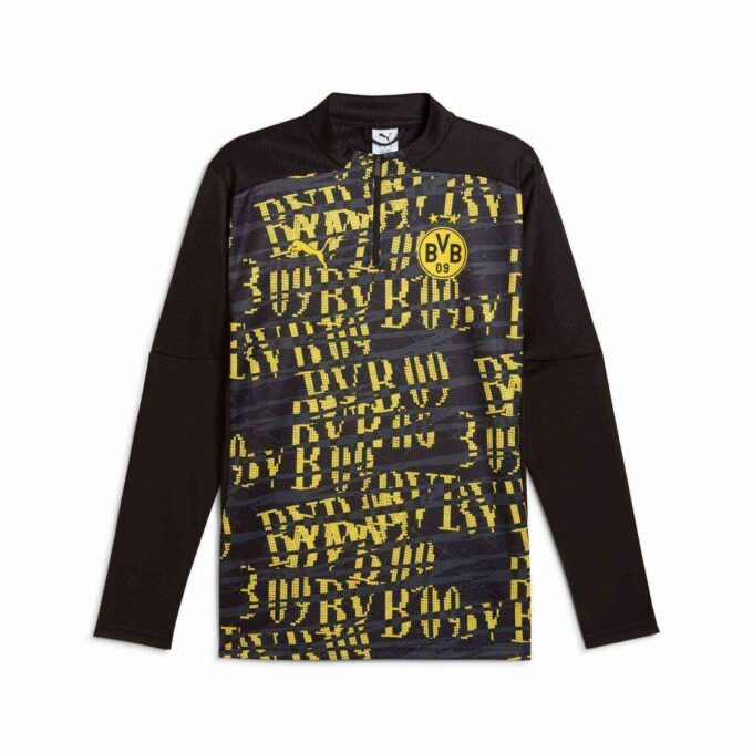 Borussia Dortmund Men Pre-Match Quarter-Zip Top Borussia Dortmund Men Pre-Match Quarter-Zip Top