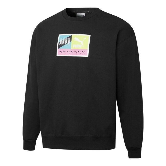 Brand Love Multiplacement Crew Sweatshirt “Black”