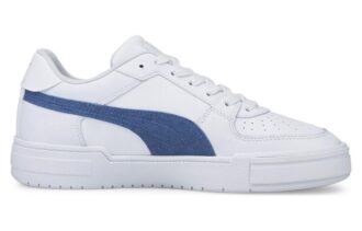 Ca Pro Denim Casual Skateboarding Shoes Unisex White Blue
