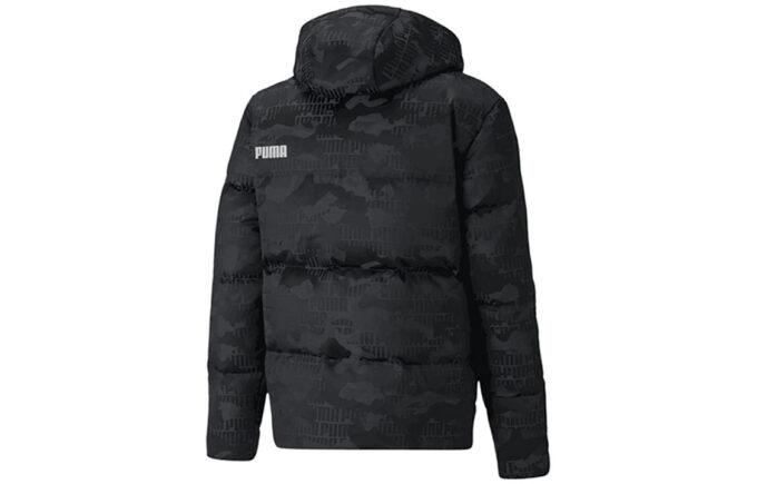 Camo Down Jacket “Black White”