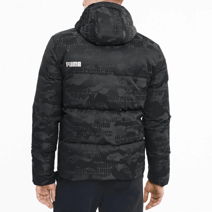 Camo Down Jacket “Black White”