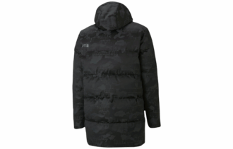Camo Long Down Jacket “Black”