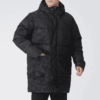 Camo Long Down Jacket “Black”