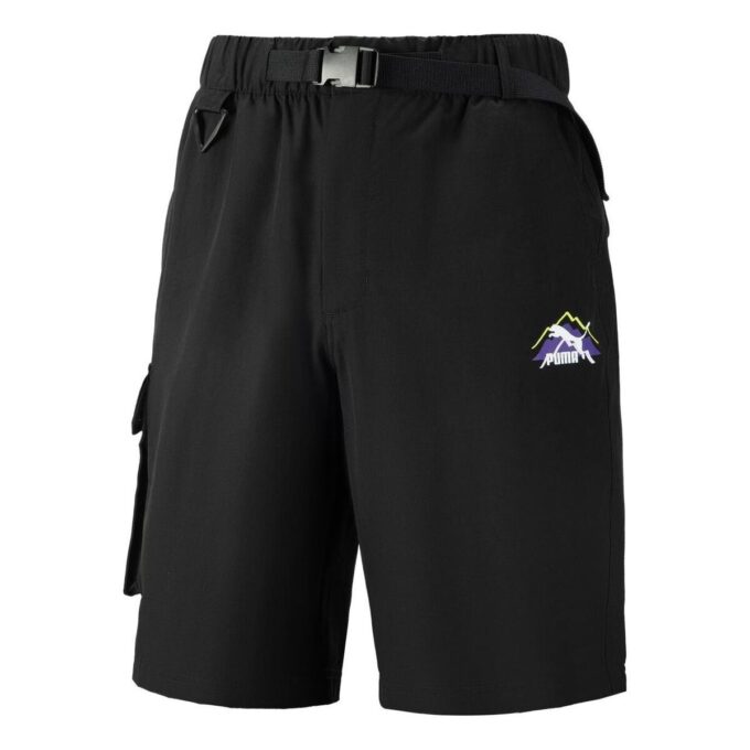 Camping Mountain Cargo Shorts “Black”