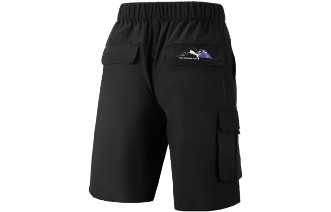 Camping Mountain Cargo Shorts “Black”