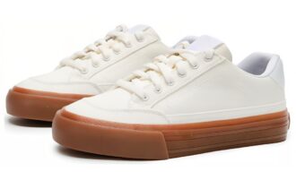 Capris Leather Skateboarding Sneakers “White”