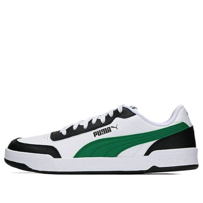 Caracal Wear-resistant Lightweight Low Tops Casual Skateboarding Shoes Unisex White Green