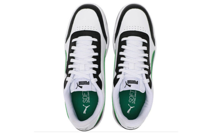 Caracal Wear-resistant Lightweight Low Tops Casual Skateboarding Shoes Unisex White Green