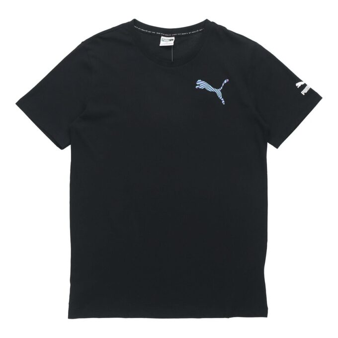 Casual Graphic T-Shirt “Black White Blue”