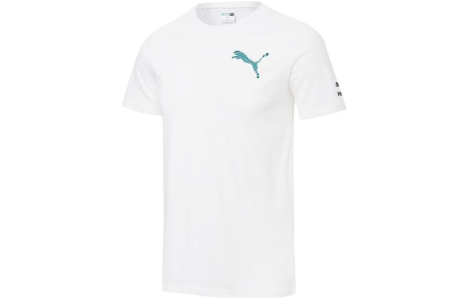 Casual Graphic T-Shirt “White Black Blue”