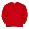 casual round neck pullover sweatshirt “Red”