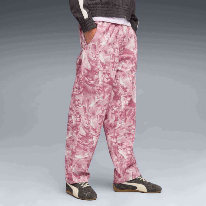 Cat Crazy Men Animal Print Pants