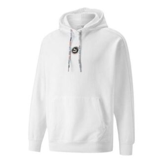 Circle Logo Hoodie “White”