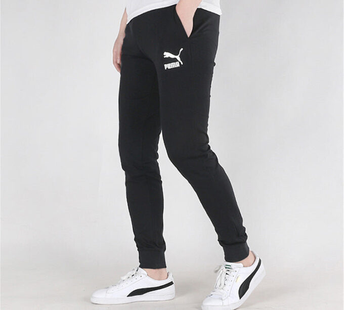 Classics Jersey Cuffed Pants “Black White”