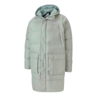 Classics Long Down Jacket “Grey Green”