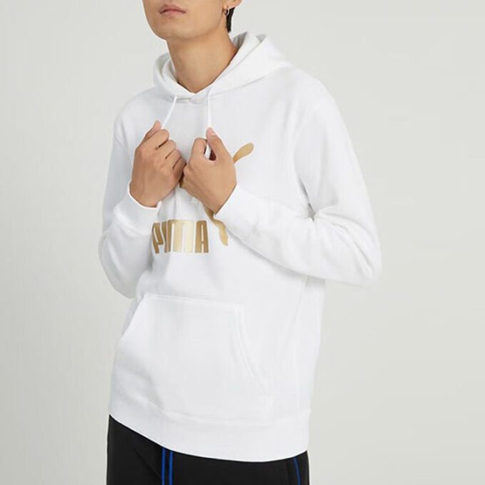 Classics Metallic Regular Fit Hoodie “White”